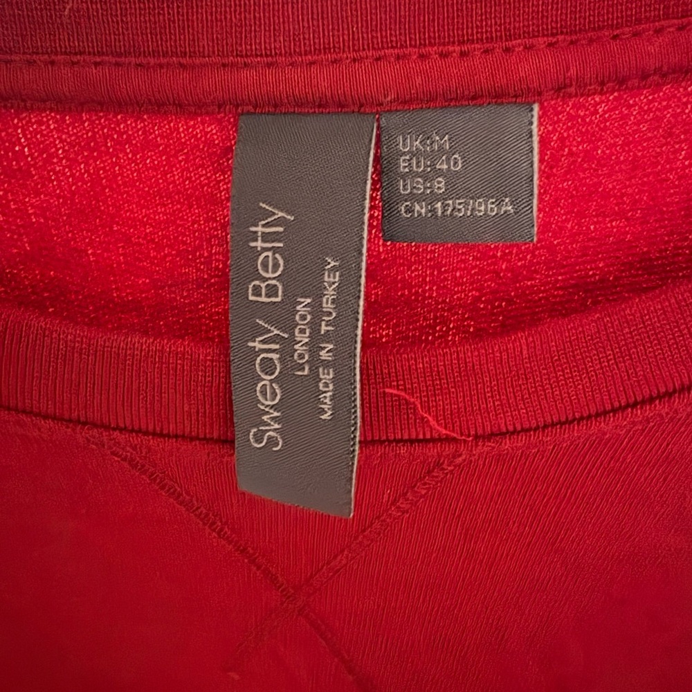 Sweaty Betty Vibrant Red Tee
